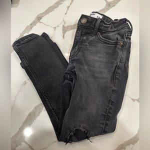 For Shannon COPY - A&F Black/Gray Skinny Distressed Boys Jeans Size 5/6